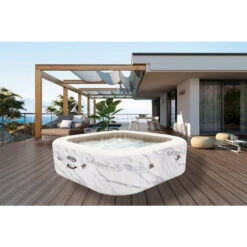 Spa Gonflable Intex PureSpa Calacatta 4 Places -Magasin Piscines 28464ex ambiance 2 min