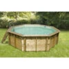 Piscine En Bois Octogonale Ubbink Océa 4,30 X 1,20 M - Liner Beige -Magasin Piscines 430 1 min 1