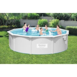 Piscine En Acier Bestway Hydrium - 4,60 X 1,20 M 7 Piscine En Acier Bestway Hydrium - 4,60 X 1,20 M -Magasin Piscines 56384 piscine tubulaire bestway hydrium 460 x 120 cm ambiance