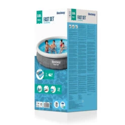 Piscine Autoportée Bestway Fast Set™ Aspect Rotin 3,66 X 0,76 M -Magasin Piscines 57445 piscine ronde bestway fast set rotin 366 76 packaging