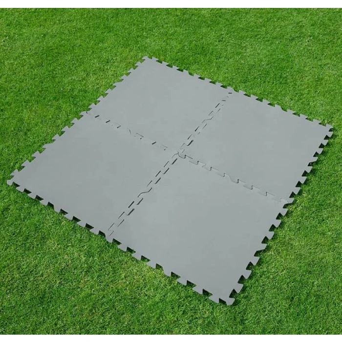 Lot De 9 Tapis De Sol 50x50cm Gris à Assembler Pour Piscine Bestway 5 Lot De 9 Tapis De Sol 50x50cm Gris à Assembler Pour Piscine Bestway – Image 3