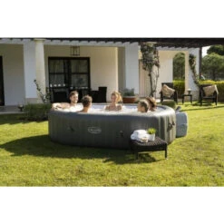 Spa Gonflable Bestway Lay-Z Spa MAURITIUS AirJet 7 Places -Magasin Piscines 60067 spa gonflable bestway lay z spa mauritius ambiance groupe