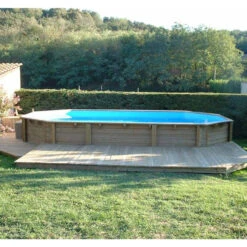 Piscine En Bois Octogonale Ubbink Océa 8,60 X 4,70 X 1,30 M - Liner Bleu 8 Piscine En Bois Octogonale Ubbink Océa 8,60 X 4,70 X 1,30 M - Liner Bleu -Magasin Piscines 7504509 piscine bois octogonale ubbink ocea 470 860 bleu ambiance