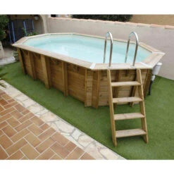 Piscine En Bois Octogonale Ubbink Océa 5,50 X 3,55 X 1,20 M - Liner Beige 12 Piscine En Bois Octogonale Ubbink Océa 5,50 X 3,55 X 1,20 M - Liner Beige -Magasin Piscines 7504594 piscine bois octogonale ubbink ocea 355 550 beige echelle
