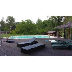 Piscine En Bois Rectangulaire Ubbink Azura 5,05 X 3,50 X 1,26 M - Liner Bleu -Magasin Piscines 7504754 piscine bois rectangulaire ubbink sunwater 300 555 bleu 2 1