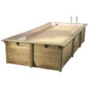 Piscine En Bois Rectangulaire Ubbink Azura 5,05 X 3,50 X 1,26 M - Liner Beige 1 Piscine En Bois Rectangulaire Ubbink Azura 5,05 X 3,50 X 1,26 M - Liner Beige -Magasin Piscines azura 350x505 beige