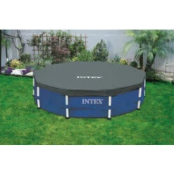 Bâche De Protection Intex Pour Piscine Tubulaire Ronde Ø 4,57 M