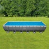 Bâche à Bulles Intex Pour Piscine Rectangulaire L 7,32 X L 3,66 M -Magasin Piscines bache a bulles intex pour piscines de 7 32 x 3 66 m