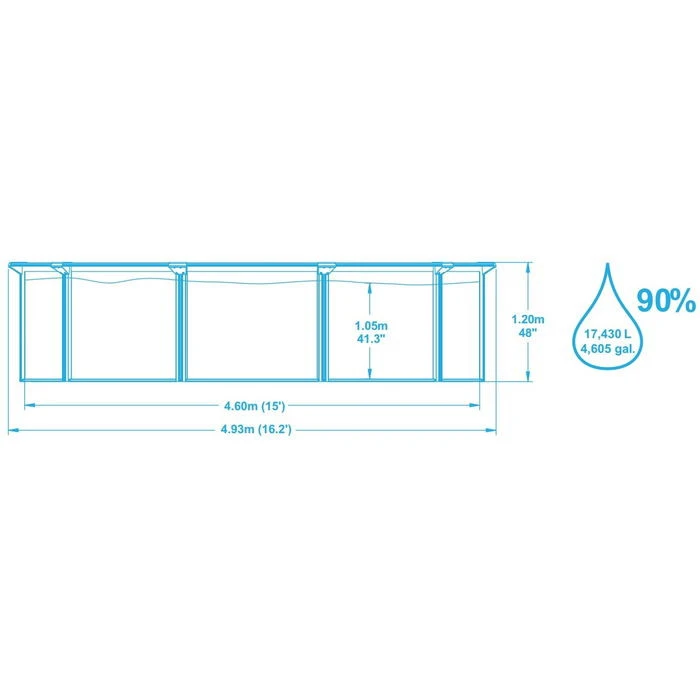 Piscine En Acier Bestway Hydrium - 4,60 X 1,20 M 4 Piscine En Acier Bestway Hydrium - 4,60 X 1,20 M – Image 2