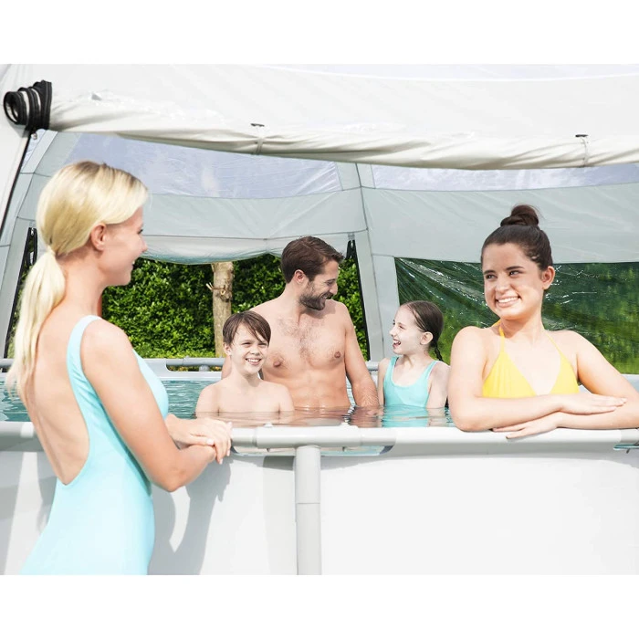Dôme De Protection Pour Piscine Hors Sol Ronde Bestway 4 Dôme De Protection Pour Piscine Hors Sol Ronde Bestway – Image 2