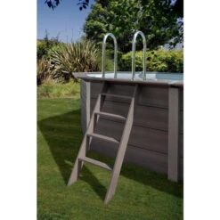 GRE Piscine Ovale Composite Gré - 8,04 X 3,86 X 1,24 M -Magasin Piscines echelle piscine composite gre 3