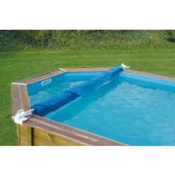 Enrouleur De Bâche à Bulles Pour Piscine En Bois Ubbink Éco