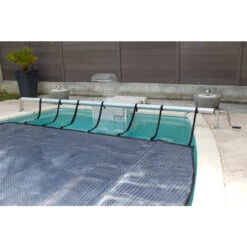 Enrouleur De Bâche à Bulles Pour Piscine En Bois Ubbink Premium -Magasin Piscines enrouleur b che premiumubbink piscine 4