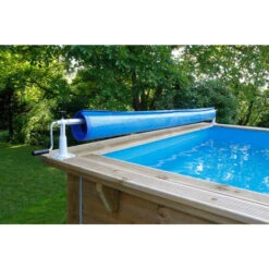 Enrouleur De Bâche à Bulles Pour Piscine En Bois Ubbink Xtra -Magasin Piscines enrouleur xtra ambiance piscine ubbink 3
