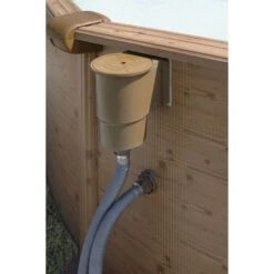 GRE Piscine Ronde Acier Gré Mauritius Imitation Bois - 4,60 X 1,30 M -Magasin Piscines filtre piscine gre imitation bois