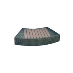 Entourage Rotin Pour Spa Bestway Lay-Z-Spa Ø 200 Cm - Gris Anthracite -Magasin Piscines habillage de spa rond bestway 4 pieces 17417 1 1