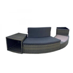 Entourage Rotin Pour Spa Bestway Lay-Z-Spa Ø 200 Cm - Gris Anthracite -Magasin Piscines habillage de spa rond bestway 4 pieces 17424 11941750 31631770 1140x1140