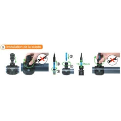 Sonde PH 2,5 M Pour Pompe Doseuse Automatic PH Et Electrolyseur Automatic Salt Bayrol -Magasin Piscines installation de la sonde