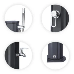 Douche Solaire Jolly Go 20L-Anthracite 11 Douche Solaire Jolly Go 20L-Anthracite -Magasin Piscines jolly go points forts zoom total