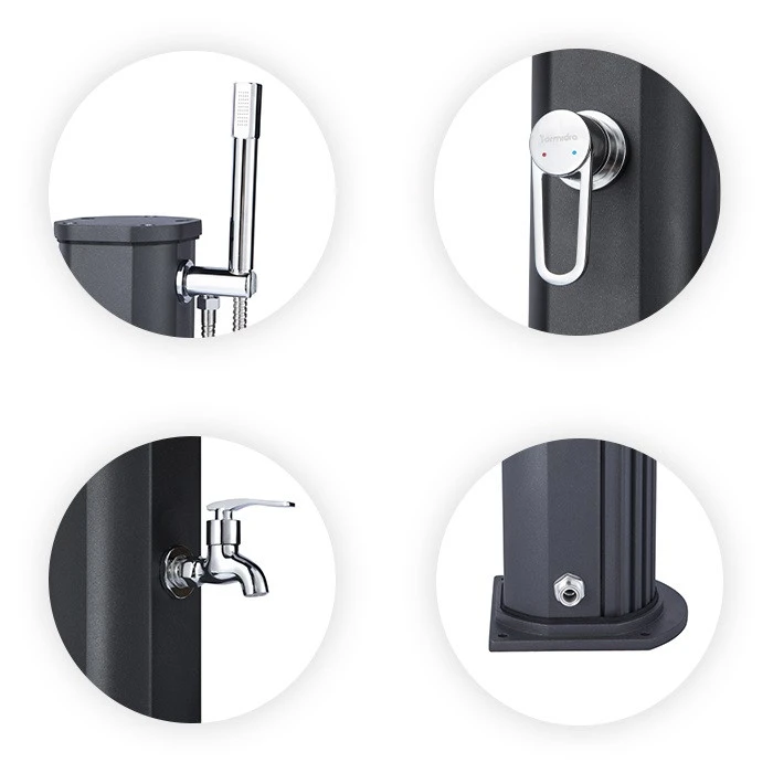 Douche Solaire Jolly Go 20L-Vert Opaline 4 Douche Solaire Jolly Go 20L-Vert Opaline – Image 2