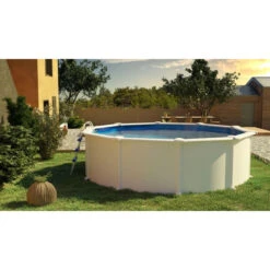GRE Piscine Ronde Acier Gré Fidji - 4,60 X 1,20 M -Magasin Piscines kit460eco piscine ronde acier gre fidji 460 120 ambiance 2