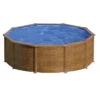 GRE Piscine Ronde Acier Gré Pacific Imitation Bois - 4,60 X 1,20 M -Magasin Piscines kit460w piscine ronde acier gre pacific imitation bois 460 120