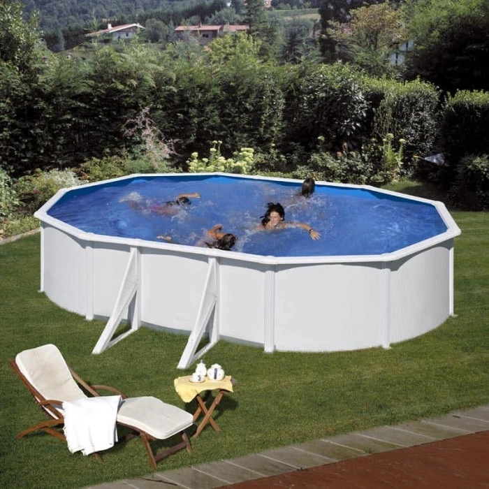 GRE Piscine Ovale Acier Gré Fidji - 6,10 X 3,75 X 1,20 M 4 GRE Piscine Ovale Acier Gré Fidji - 6,10 X 3,75 X 1,20 M – Image 2