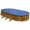 GRE Piscine Ovale Acier Gré Pacific Imitation Bois - 7,30 X 3,75 X 1,20 M -Magasin Piscines kit730w piscine ovale acier gre pacific imitation bois 730 375 120