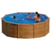 GRE Piscine Ronde Acier Gré Sicilia Imitation Bois - Ø 4,60 X 1,20 M -Magasin Piscines kitpr453w piscine ronde acier gre sicilia imitation bois 460 120