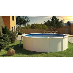 GRE Piscine Ronde Acier Gré Atlantis - Ø 5,50 X 1,30 M 13 GRE Piscine Ronde Acier Gré Atlantis - Ø 5,50 X 1,30 M -Magasin Piscines kitpr558 piscine ronde acier gre atlantis 570 ambiance 2