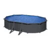 GRE Piscine Ovale Acier Gré Gris Anthracite - 5 X 3 X 1,30 M 1 GRE Piscine Ovale Acier Gré Gris Anthracite - 5 X 3 X 1,30 M -Magasin Piscines kitprov508gy 2 piscine gre ovale h132 1