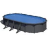 GRE Piscine Ovale Acier Gré Gris Anthracite - 7,30 X 3,75 X 1,32 M 1 GRE Piscine Ovale Acier Gré Gris Anthracite - 7,30 X 3,75 X 1,32 M -Magasin Piscines kitprov738gy 2 piscine gre ovale h132 1