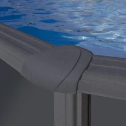 GRE Piscine Ovale Acier Gré Gris Anthracite - 7,30 X 3,75 X 1,20 M -Magasin Piscines margelles piscine gre anthracite 2
