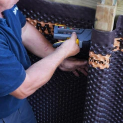 Film Drainant Delta MS 1,5 X 20 M Pour Piscine En Bois BWT MyPOOL - PROCOPI -Magasin Piscines membrane alveolaire deltams original 4