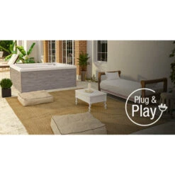 Spa Acrylique NetSpa Square 5 Personnes -Magasin Piscines netspa square pointfort01 1