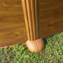 GRE Piscine Ronde Acier Gré Sicilia Imitation Bois - Ø 3 X 1,20 M -Magasin Piscines pied piscine gre imitation bois 1