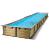 Piscine En Bois Rectangulaire Ubbink Linéa 15,50 X 3,50 X 1,55 M - Liner Bleu -Magasin Piscines piscine bois linea 350 x 1550 h 155 cm liner bleu 1