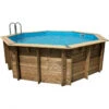 Piscine En Bois Octogonale Ubbink Océa 5,80 X 1,30 M - Liner Bleu -Magasin Piscines piscine bois ocea 580 x h130m 1