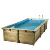 Piscine En Bois Rectangulaire Ubbink Azura 5,05 X 3,50 X 1,26 M - Liner Bleu -Magasin Piscines piscine bois rectangulaire ubbink azura 350 505