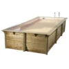 Piscine En Bois Rectangulaire Ubbink Sunwater 5,55 X 3,00 X 1,40 M - Liner Beige -Magasin Piscines piscine bois rectangulaire ubbink sunwater 300 555 beige