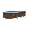 Piscine En Acier Bestway Hydrium Effet Bois - 7,30 X 3,60 X 1,30 M