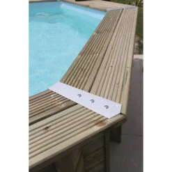 Piscine En Bois Octogonale Ubbink Azura 4,90 X 3,55 X 1,30 M - Liner Bleu -Magasin Piscines piscine ubbink azura 490 355 130 bleu 5
