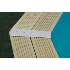 Piscine En Bois Octogonale Ubbink Azura 6,10 X 4 X 1,20 M - Liner Bleu -Magasin Piscines piscine ubbink azura 610 400 120 bleu 4