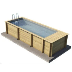 Magasin Piscines 17 Piscine Pool'n Box Procopi En Bois 5 X 2 M - Coffre Et Filtration Intégrés