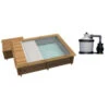 Piscine Urbaine Procopi En Bois 4,2 X 3,5 M - Couverture Automatique, Coffre, Filtration à Sable -Magasin Piscines piscine procopi 4 2x3 5 couverture filtre 1