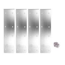 Kit De 4 Pièces Finition Margelles 180° Ubbink Alu Piscine Bois Rectangulaire -Magasin Piscines platine linea droit set 4 finition margelles ubbink alluminium studio 6