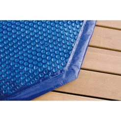 Piscine En Bois Hexagonale Ubbink Azura 4,10 X 1,20 M - Liner Bleu + Bâche à Bulles -Magasin Piscines reduit b che bulles 2 min 1 min