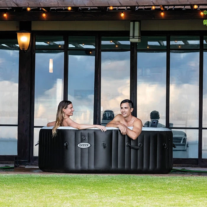 Spa Gonflable Intex PureSpa Carbone 4 Places 9 Spa Gonflable Intex PureSpa Carbone 4 Places – Image 7