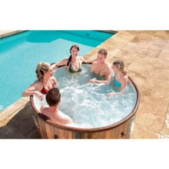 Spa Semi-rigide Bestway Lay-Z Spa HELSINKI AirJet 7 Places -Magasin Piscines spa helsinki ambiance min 1