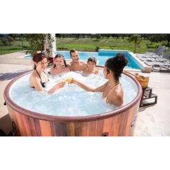 Spa Semi-rigide Bestway Lay-Z Spa HELSINKI AirJet 7 Places -Magasin Piscines spa helsinki ambiance apero min 1